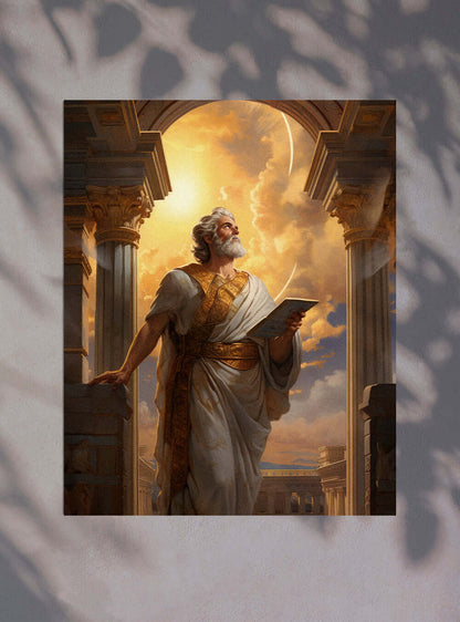 Ephesians 1:11 - Majestic Scholar - Christian Art Poster Print