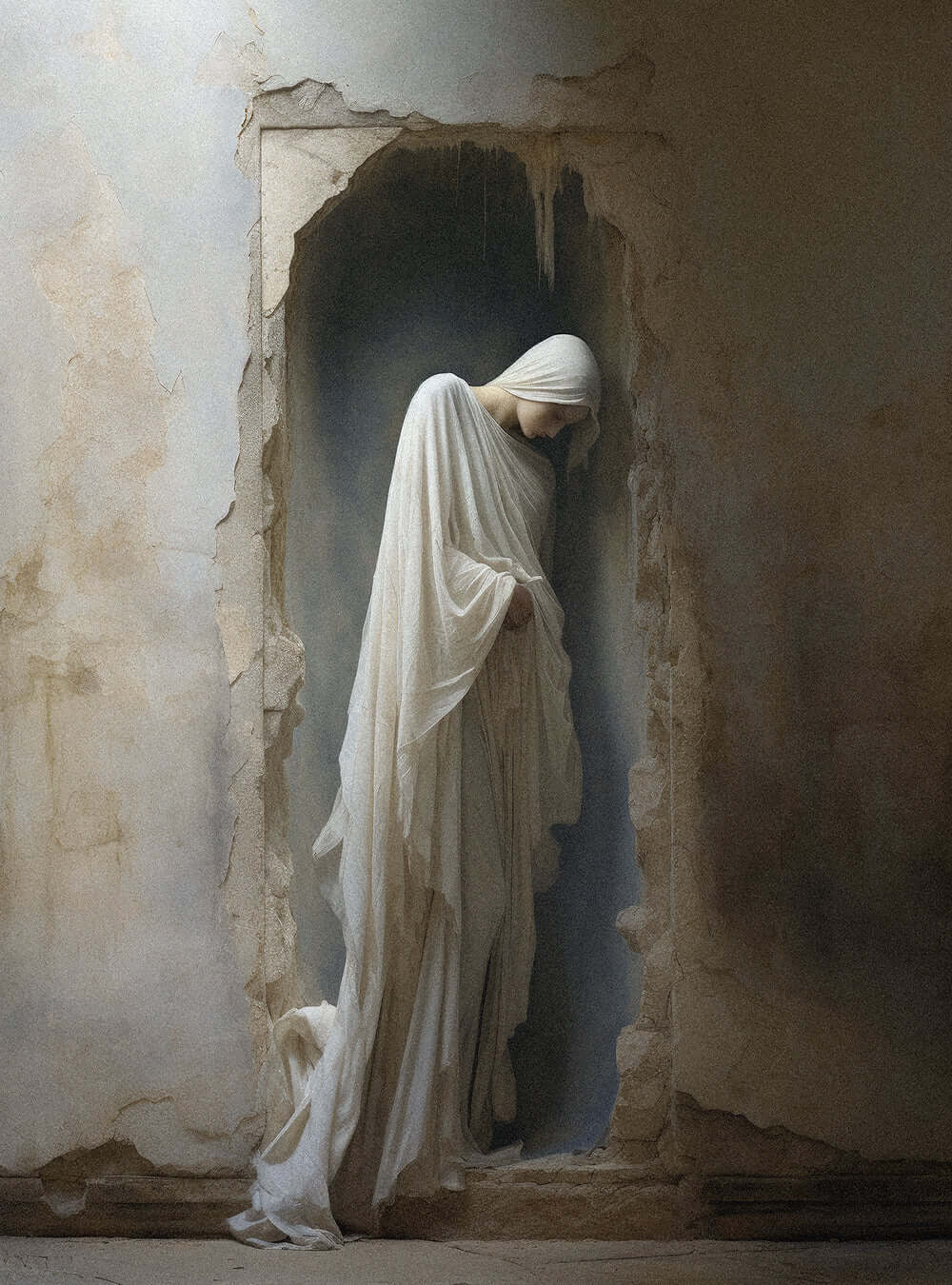 Ephesians 4:27 Cloaked Figure Art - Christian Painting Poster Print