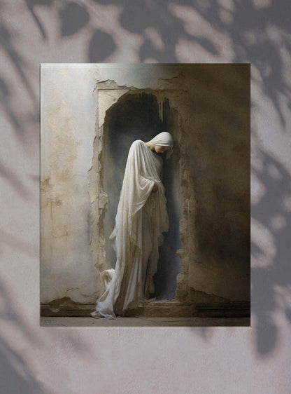 Ephesians 4:27 Cloaked Figure Art - Christian Painting Poster Print