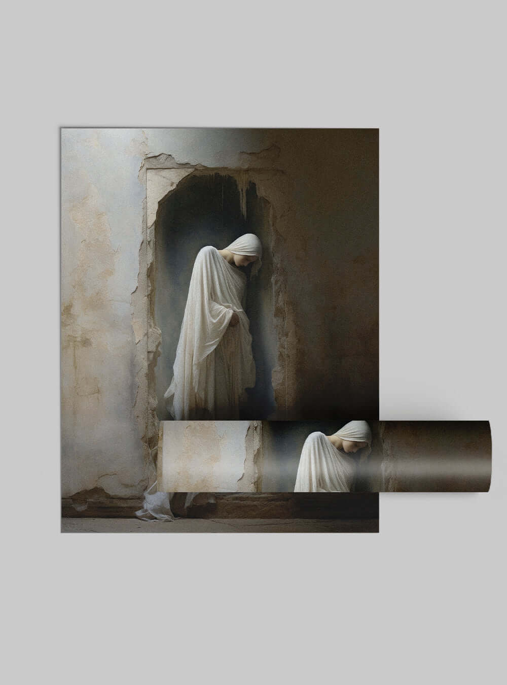 Ephesians 4:27 Cloaked Figure Art - Christian Painting Poster Print