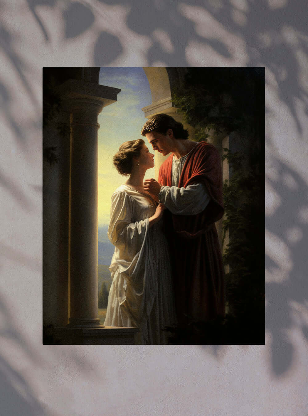 Ephesians 5:25 - Embrace in Love - Christian Artwork Poster Print