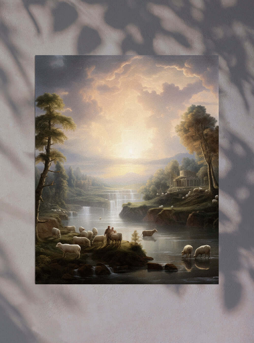 Exodus 20:10 Serene Landscape Sacred Art Poster Print