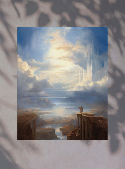 Exodus 20:4 Sky City Art - Christian Home Decor Poster Print