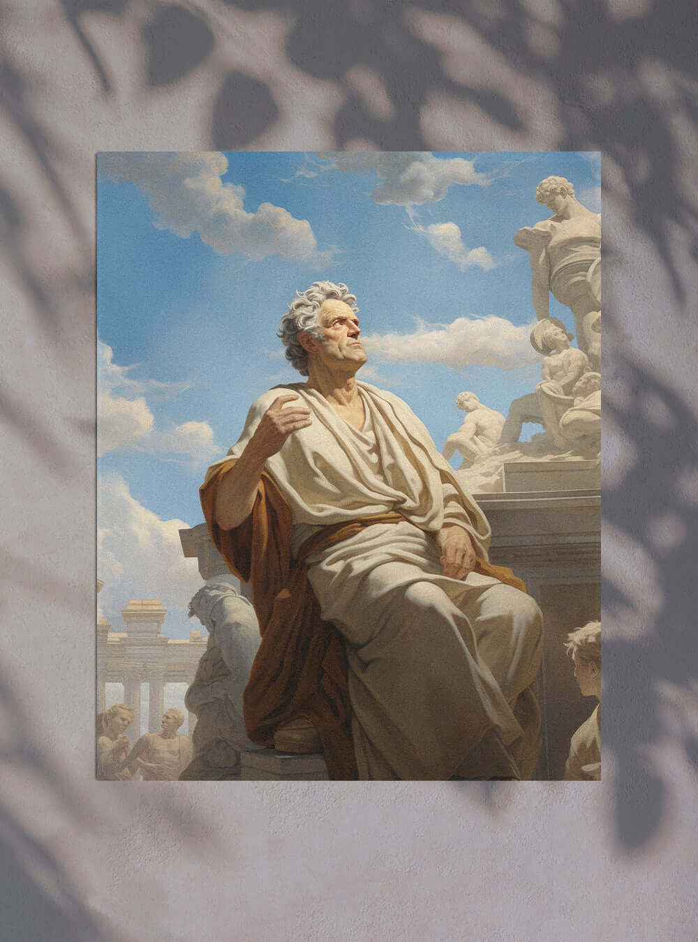 Galatians 3:26 Statue Art Christian Painting Poster Print