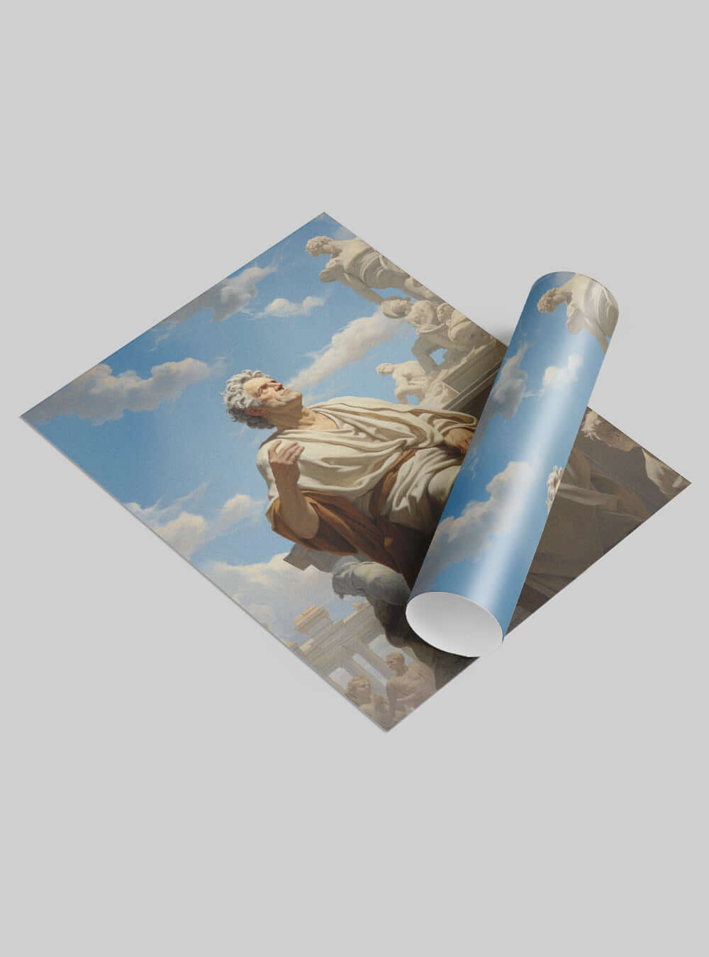 Galatians 3:26 Statue Art Christian Painting Poster Print