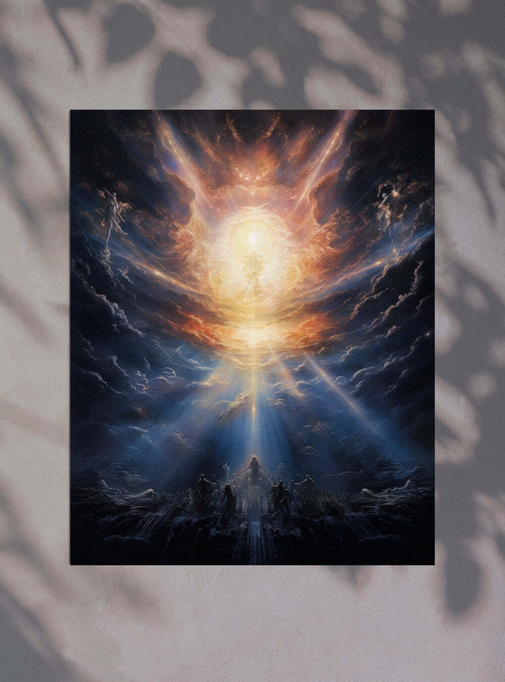 Genesis 1:1 Celestial Event Christian Wall Art Poster Print