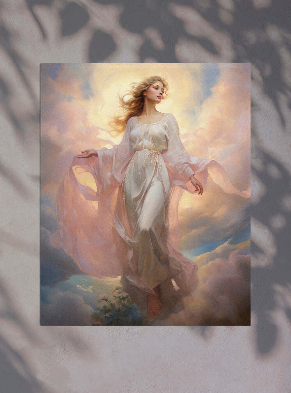 Hebrews 11:1 - Angelic Figure - Bible Verse Wall Art Poster Print