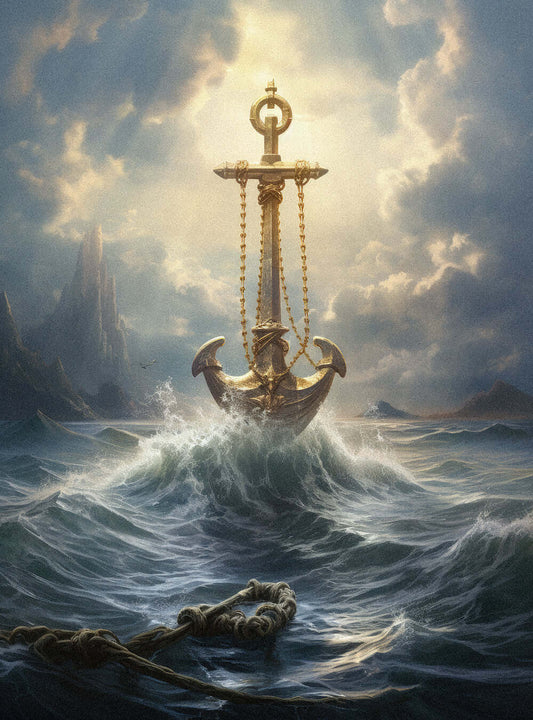 Hebrews 6:19 Majestic Anchor Sacred Art Poster Print