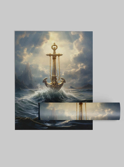 Hebrews 6:19 Majestic Anchor Sacred Art Poster Print