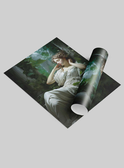 James 1:4 - Dreamy Angelic Beauty - Bible Art Poster Print