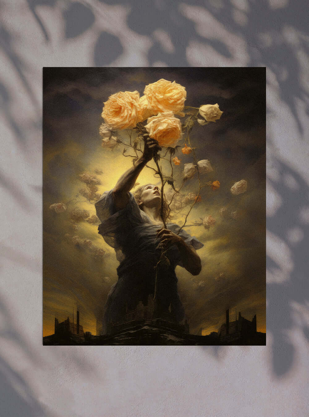 James 2:23 - Enigmatic Roses Art - Scripture Poster Print