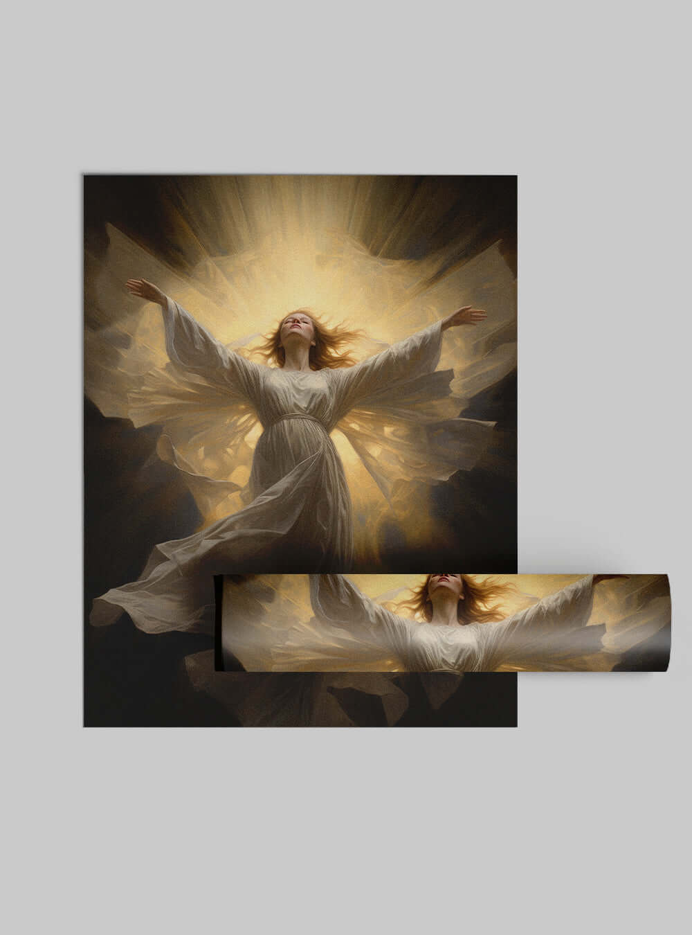 James 2:26 Angelic Figure - Christian Artwork Poster Print