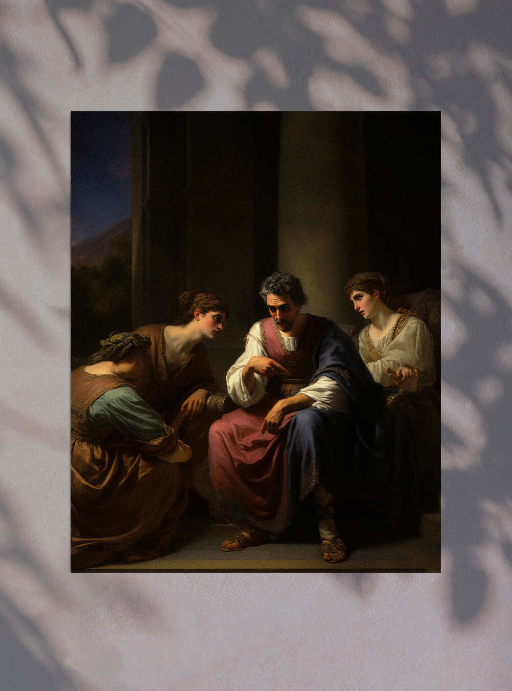 James 2:8 Intimate Scene Christian Painting Poster Print