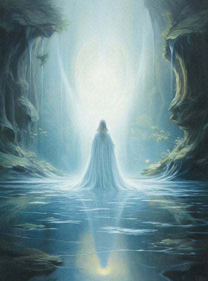 James 4:8 | Luminous Figure Art | Christian Painting Poster Print