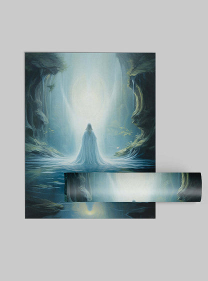 James 4:8 | Luminous Figure Art | Christian Painting Poster Print