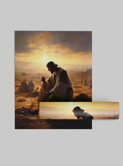 Jeremiah 29:11 Serene Sunset Prayer Bible Scripture Poster Print