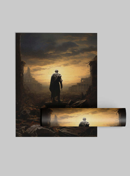 Job 1:21 Majestic Ruins - Sacred Art Poster Print