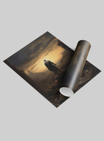 Job 1:21 Majestic Ruins - Sacred Art Poster Print