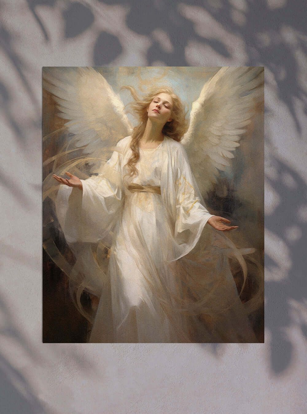 Job 19:25 Angelic Being Bible Art Poster Print