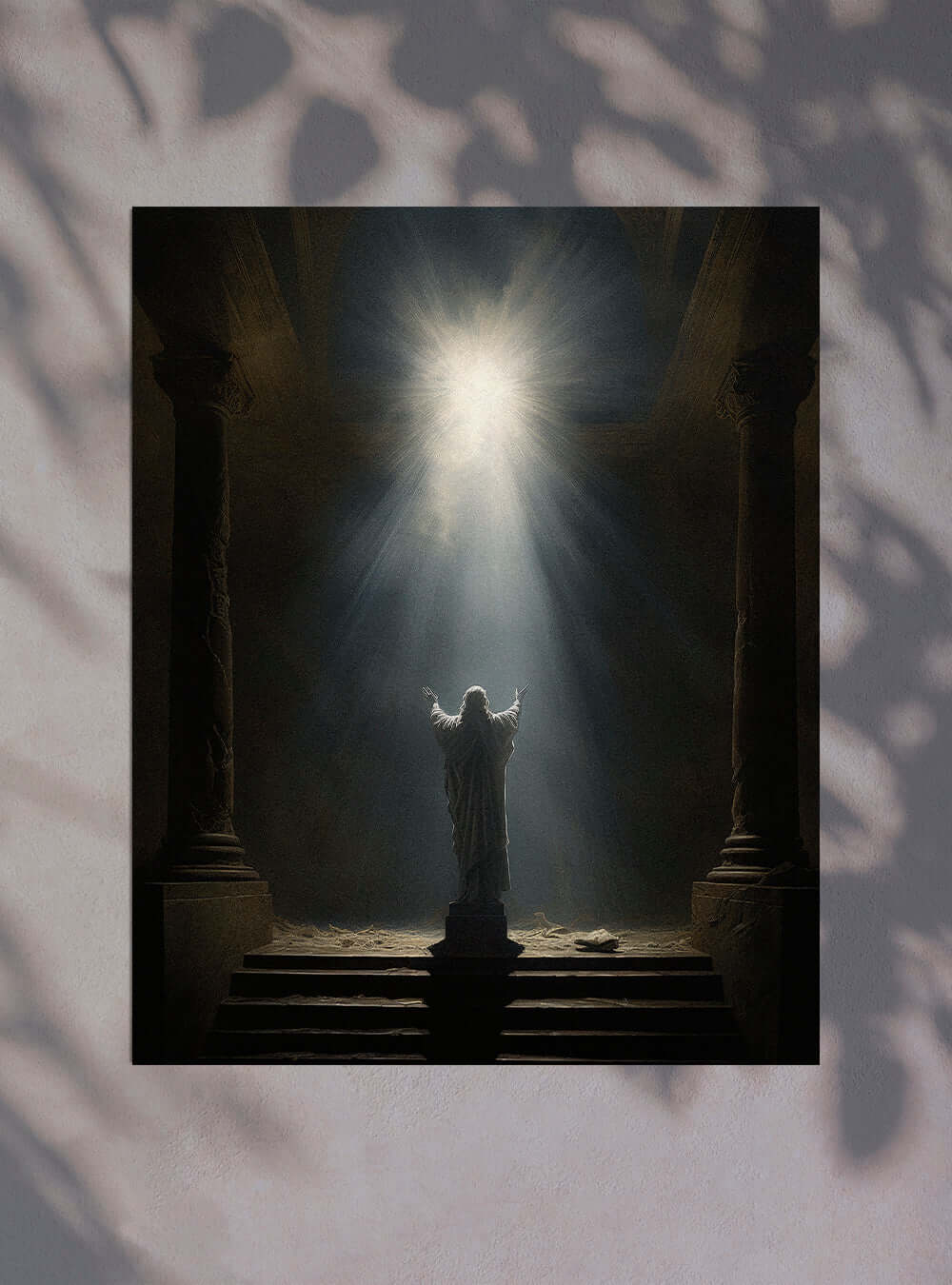 John 13:34 Awakening Temple Bible Art Poster Print