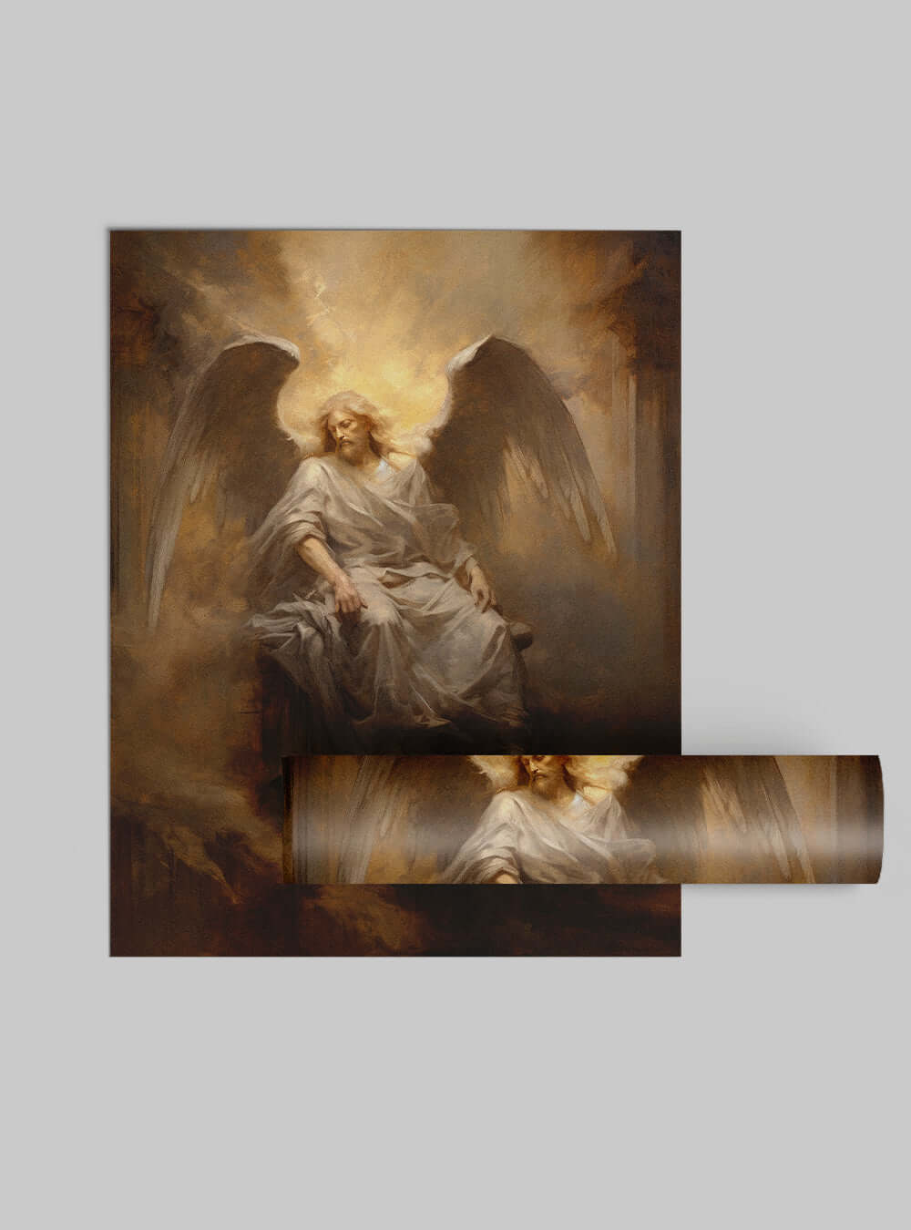 John 16:13 Angelic Canvas-Bible Verse Wall Poster Print