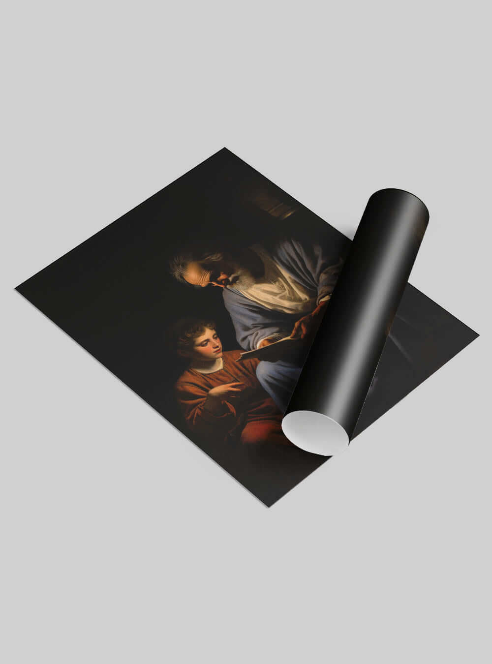 John 17:3 Elderly Man Teaching Poster Print - Modern Art