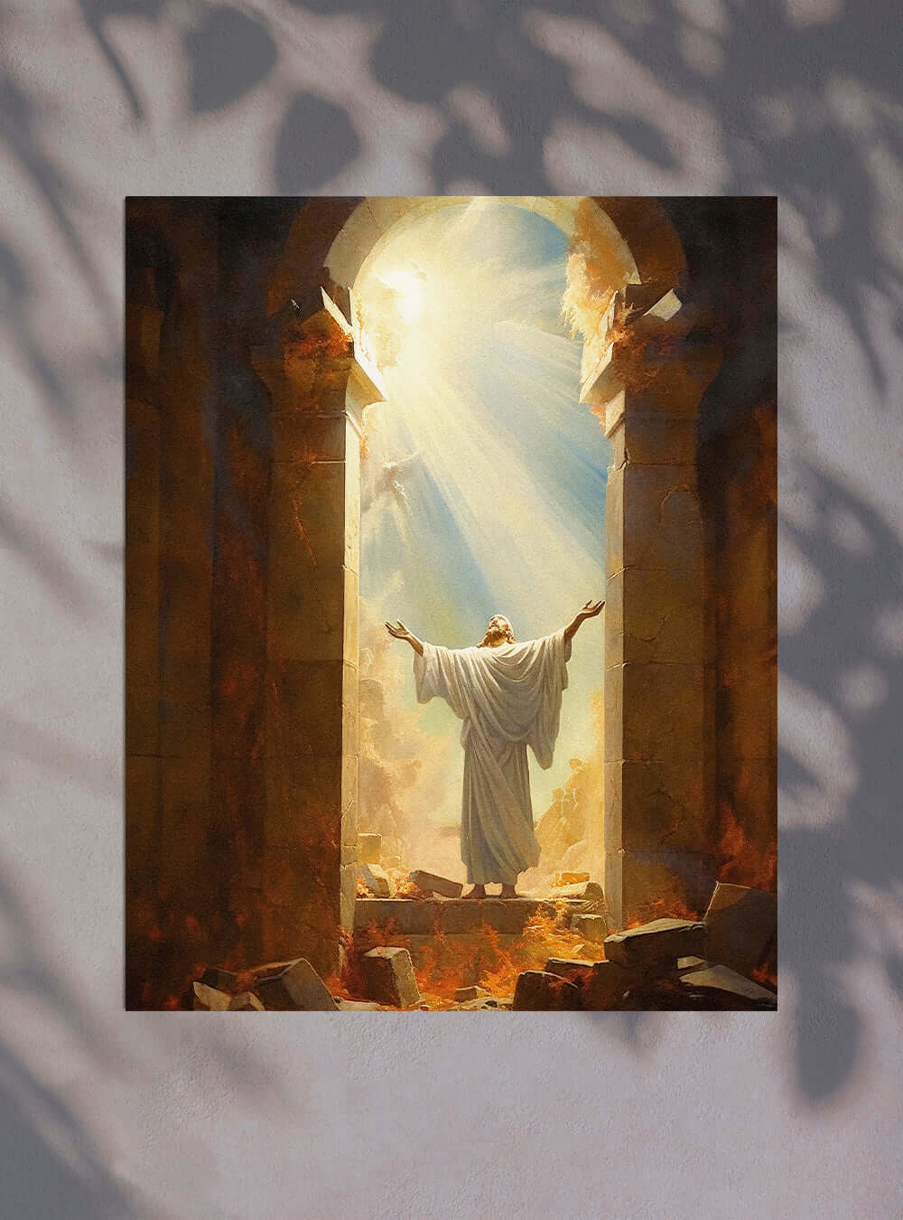 John 2:19 Majestic Figure - Sacred Art Poster Print