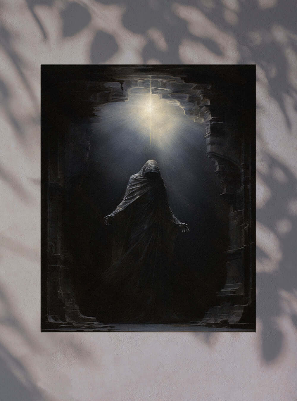 John 5:24 Mystical Figure Christian Artwork Poster Print