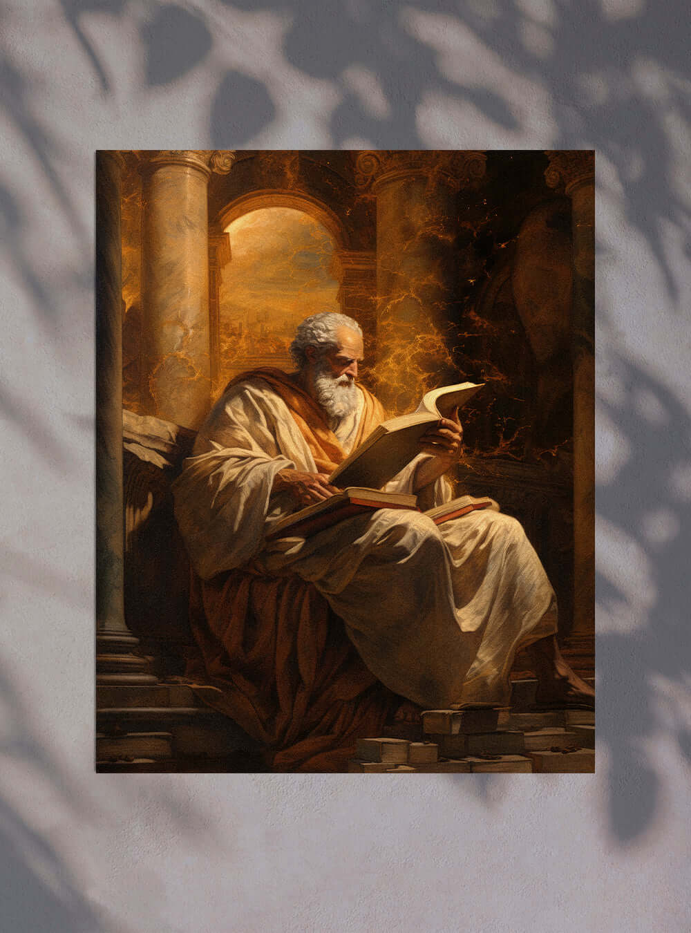 John 8:32 Timeless Scholar-Modern Christian Art Poster Print