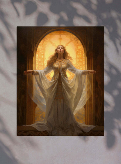 John 9:5 Angelic Figure Sacred Art Poster Print