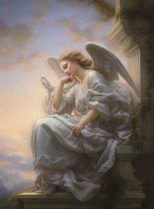 Judges 5:31 Serene Angel Bible Art Poster Print