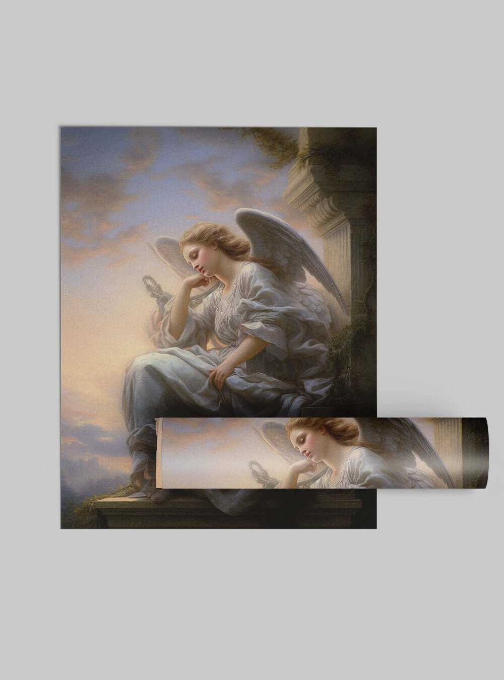 Judges 5:31 Serene Angel Bible Art Poster Print