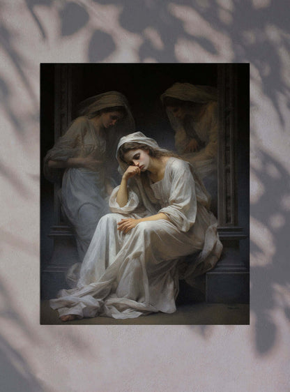 Luke 21:19 Ethereal Repose - Sacred Art Poster Print