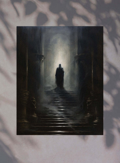 Mark 12:30 - Staircase Ascend - Sacred Art Poster Print