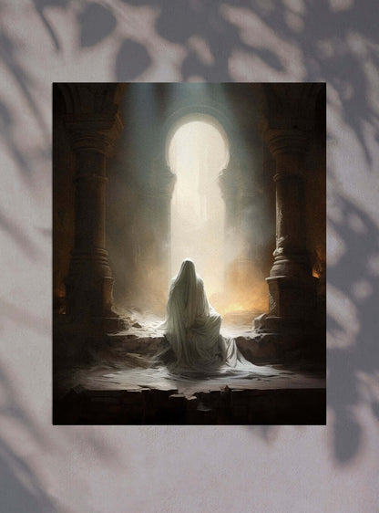 Mark 16:6 Enigmatic Ruins Christian Art Poster Print
