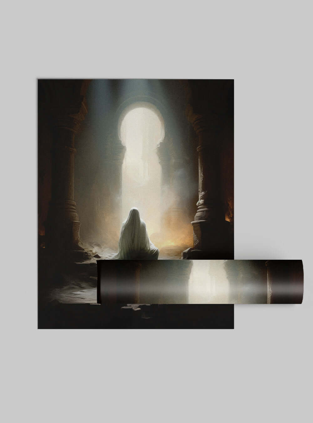 Mark 16:6 Enigmatic Ruins Christian Art Poster Print