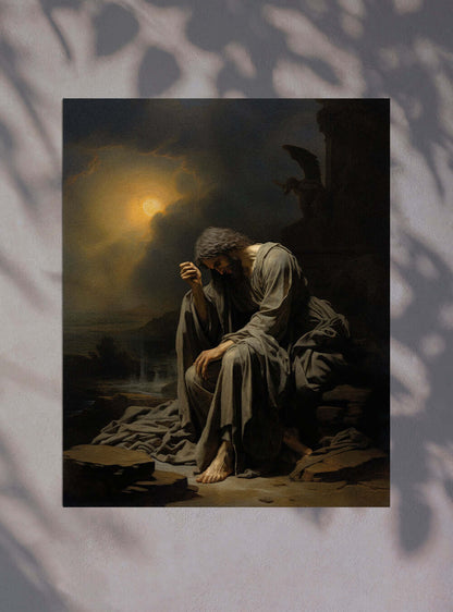 Mark 5:36 Angelic Contemplation Sacred Art Poster Print