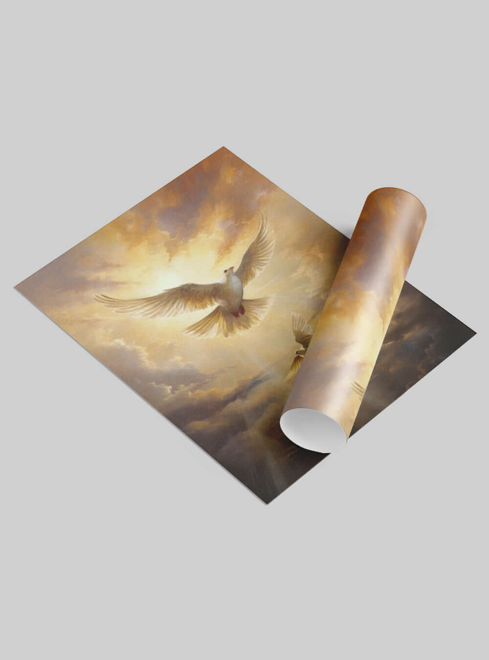 Matthew 10:31 Doves of Peace Christian Artwork Poster Print