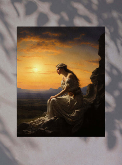 Matthew 18:20 Serene Sunset - Christian Artwork Poster Print