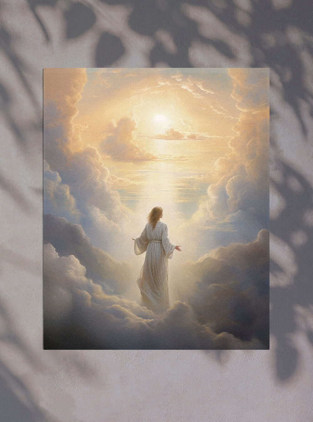 Matthew 6:10 Angelic Figure Bible Verse Wall Art Poster Print