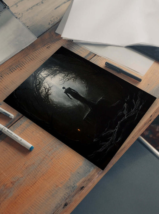 Matthew 6:13 Enchanted Forest Art - Christian Home Decor Poster Print