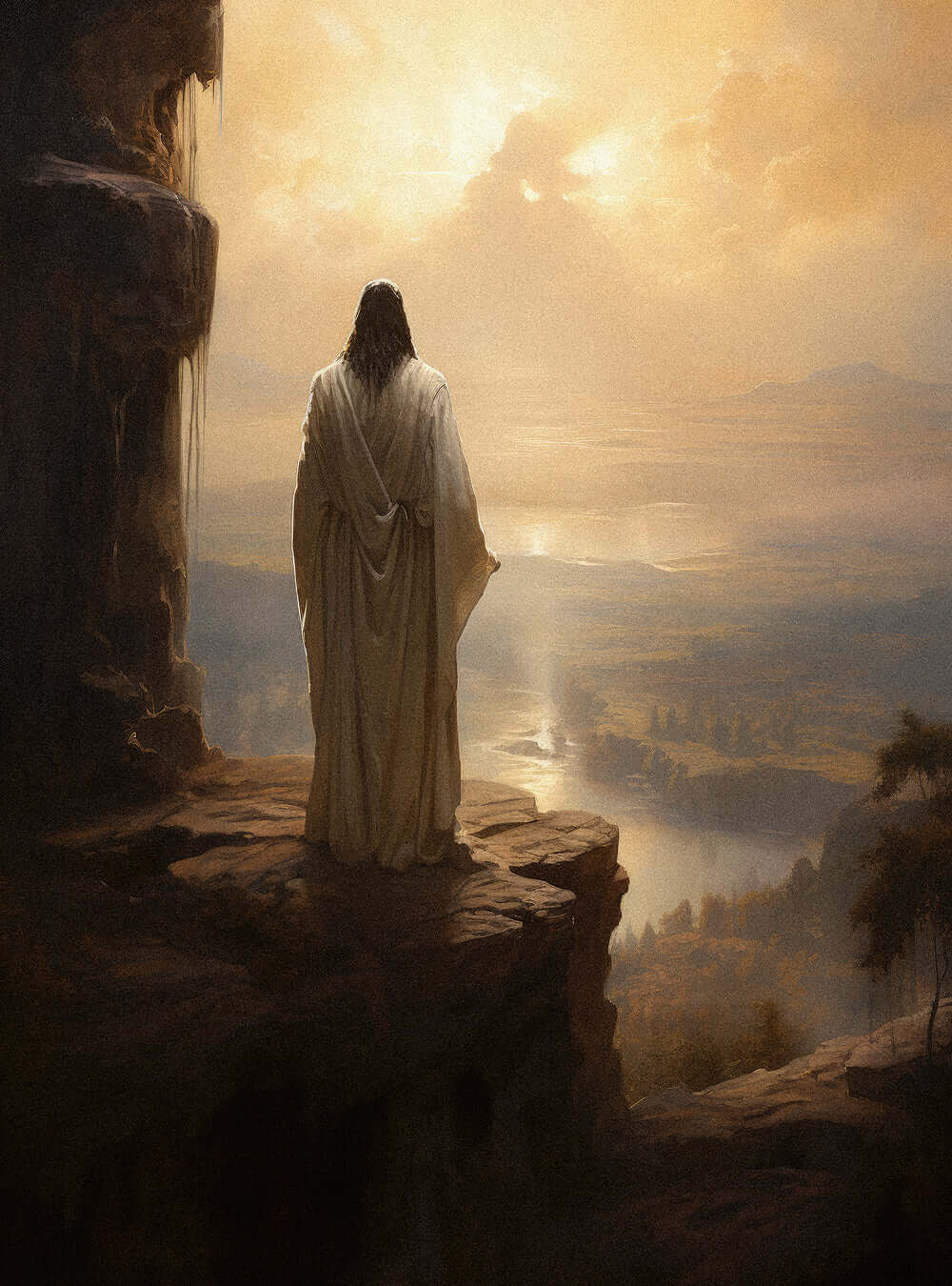 Micah 6:8 Sunrise Overlook | Sacred Art Poster Print