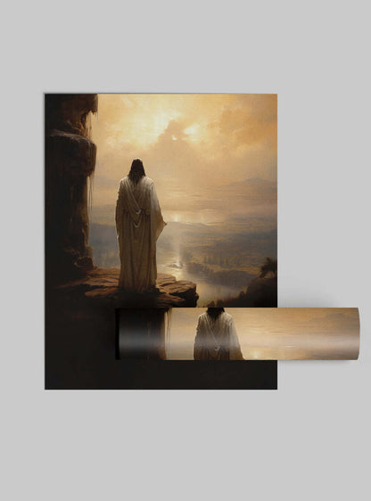 Micah 6:8 Sunrise Overlook | Sacred Art Poster Print