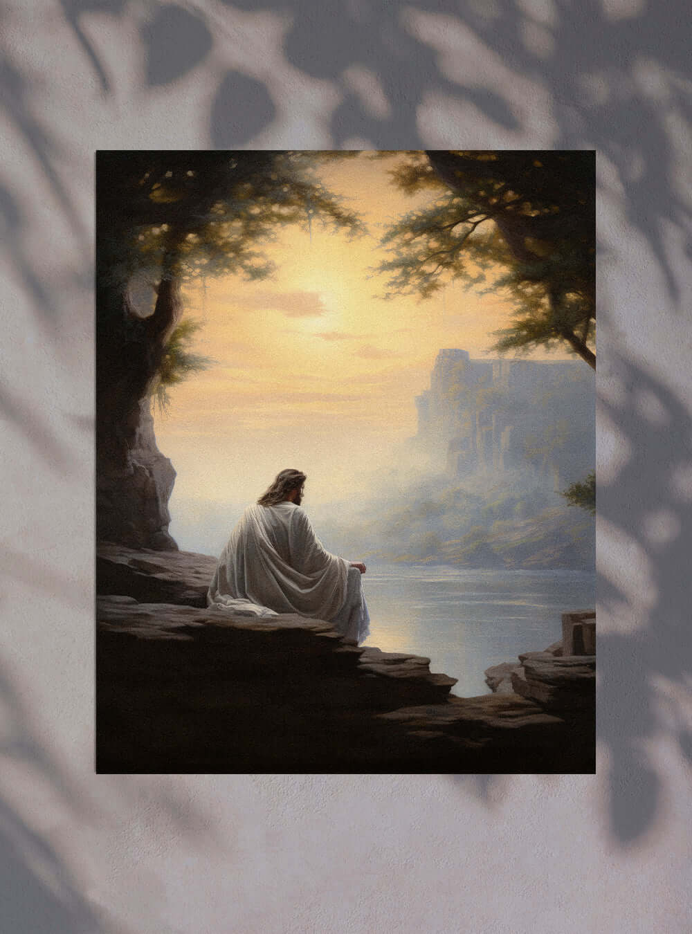 Numbers 6:24 Serene Sunset Spiritual Christian Wall Art Poster Print