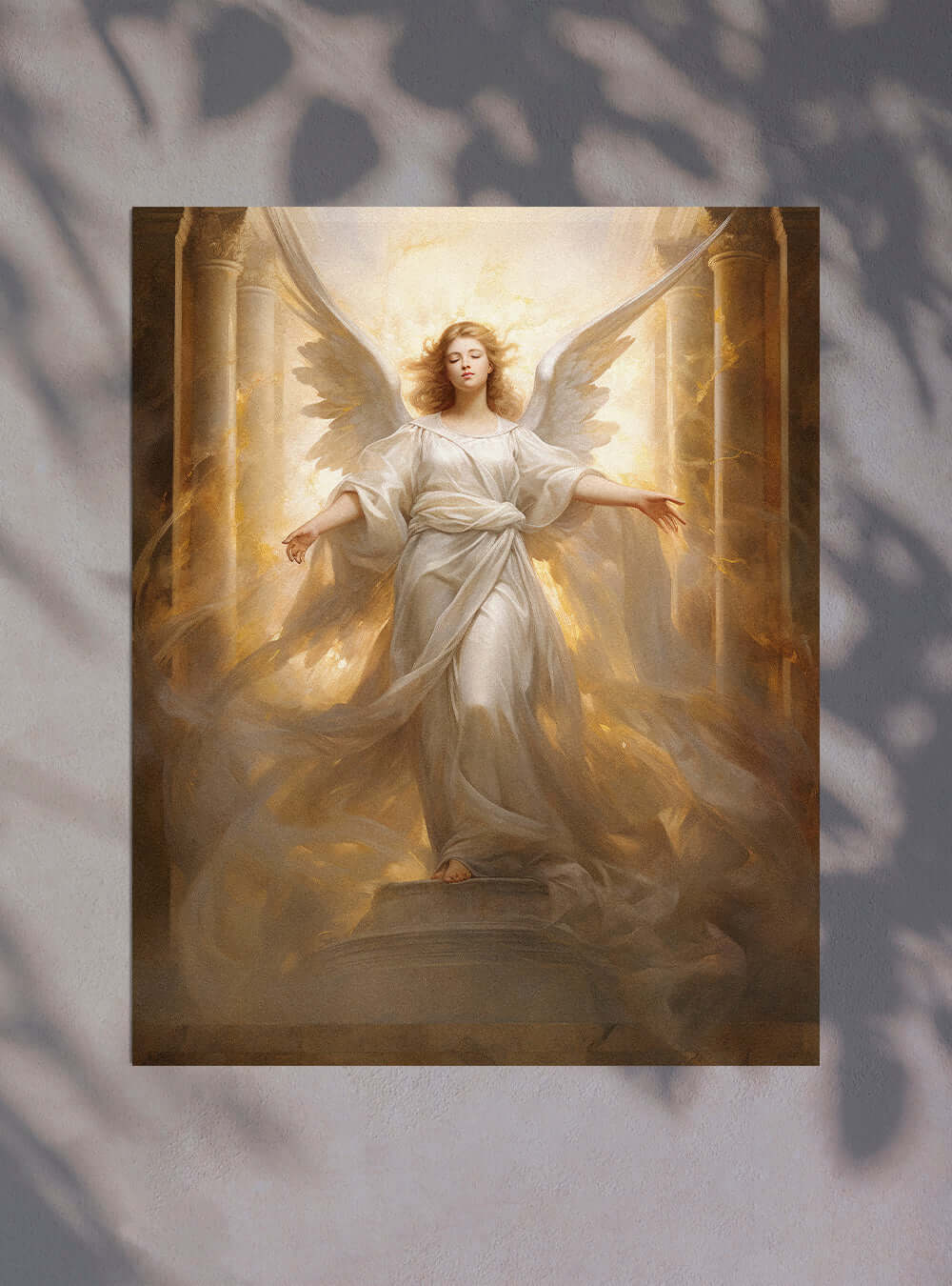 Philippians 1:6 Angelic Light Christian Wall Art Poster Print