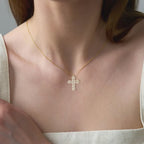 Cross Maze Sterling Silver Necklace