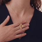 Music Note 18k Gold Vermeil Necklace