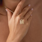 Minimal Gate of Heaven Gold Vermeil Necklace