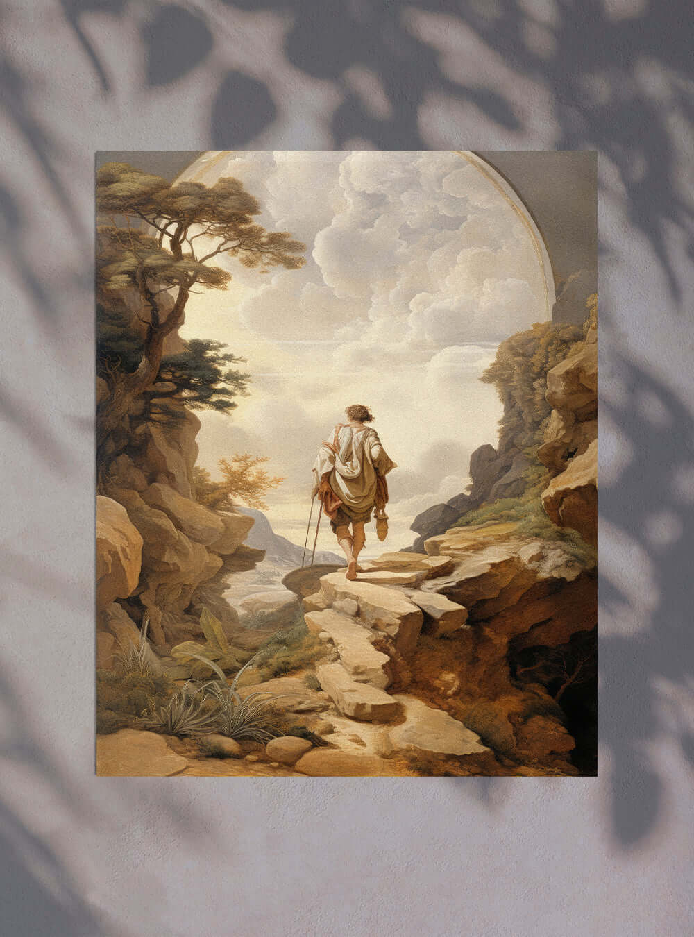 Proverbs 3:6 Wanderer Fog Christian Art Poster Print