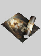 Psalm 18:30 Serene Angelic Scripture Art Poster Print